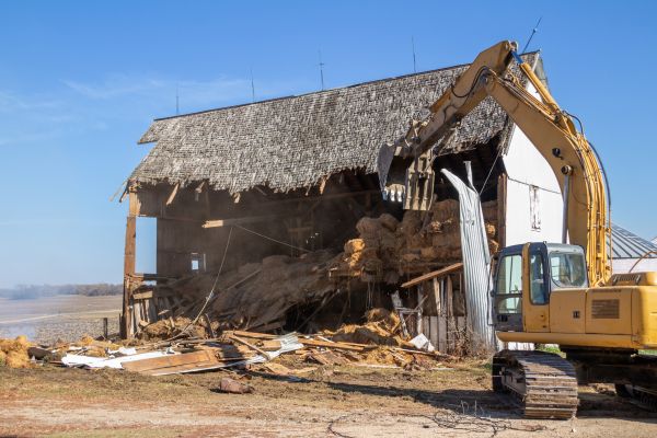 Barn Demolition in Easton