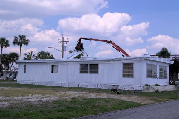 Mobile Home Demolition in Easton