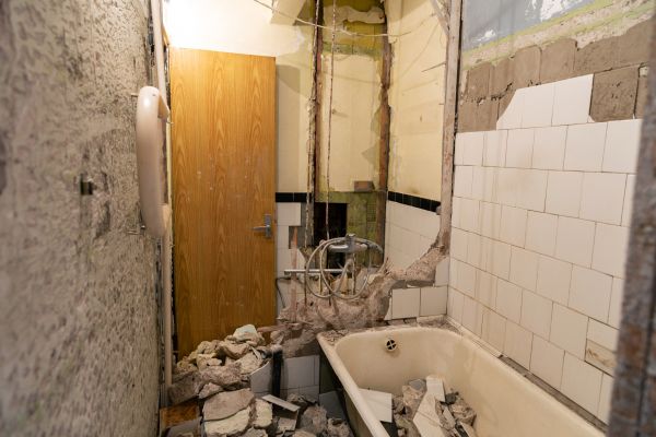 Shower Tile Demolition in Easton